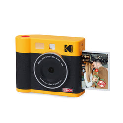 KODAK Mini Shot 4 ERA 4PASS 2-in-1 Instant Camera and Photo Printer (4x4) (Camera + 8 Sheets)