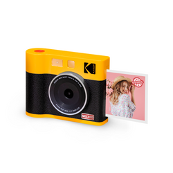 KODAK Mini Shot 3 ERA 4PASS 2-in-1 Instant Camera and Photo Printer (3x3) (Camera + 8 Sheets)