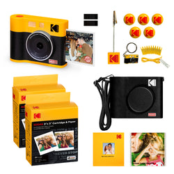 KODAK Mini Shot 4 ERA 4PASS Appareil photo instantané et imprimante photo 2 en 1 (4x4) (appareil photo + 68 feuilles + accessoires cadeaux)… 