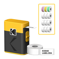 KODAK Label ERA M50 Label Maker Machine Bundle (1 Roll Sticker Label & 12 Rolls Set)